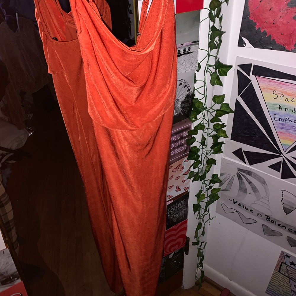 Orange elegant Dress